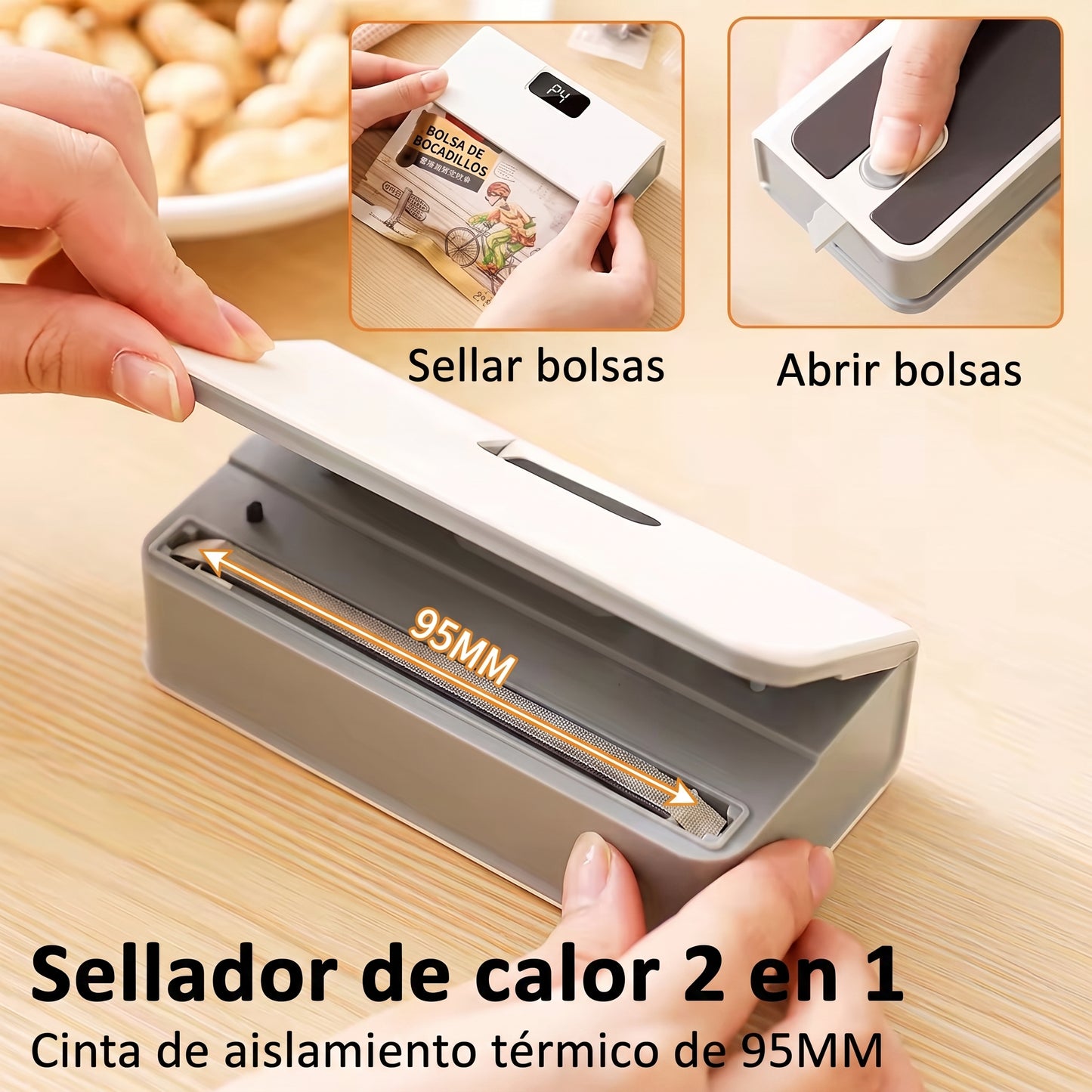 Selladora Magnética: El sellador de bolsas de cocina definitivo